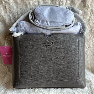 ❤️♠️Kate Spade Harlow Grey Hare Leather Crossbody♠️